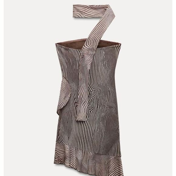 NWT ZARA Printed tulle zebra dress - Picture 11 of 12